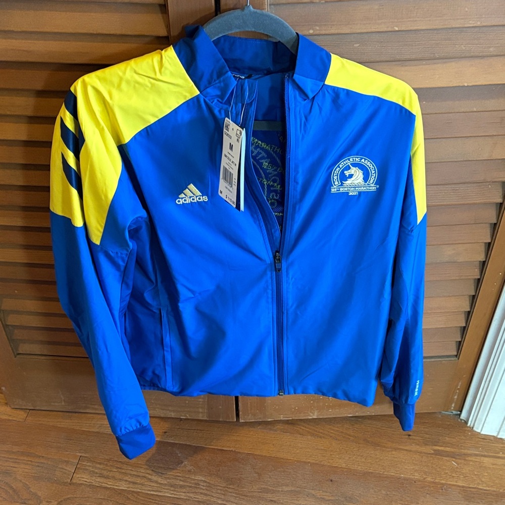 Adidas 2021 Boston Marathon Celebration Jacket, NWT